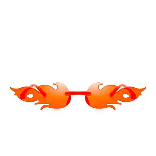 Generic Lunettes de soleil flamme sans cadre r tro pour homme et