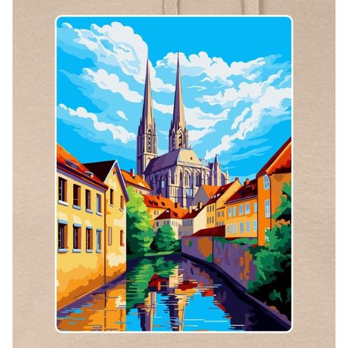 product_image_name-Generic-Chartres France Affiche de voyage vintage Souvenir WPA Sweat à capuche Hoodies-3