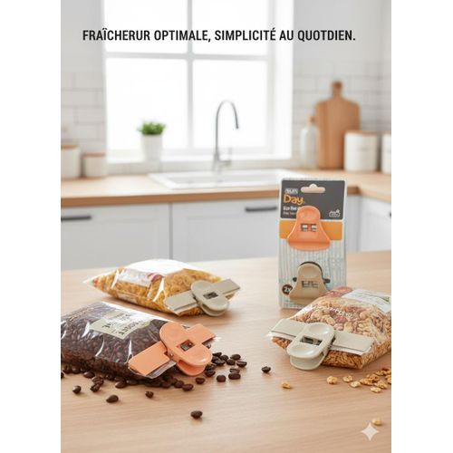 product_image_name-Generic-Lot de 2 Clips Éco pour Sachets – Fermeture Hermétique Réutilisable, Accessoire de Cuisine Pratique et Écologique pour Conserver la Fraîcheur des Aliments-1