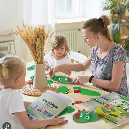 Generic DIY Frog Slippers Sewing Kit for Kids 4-7 à prix pas cher