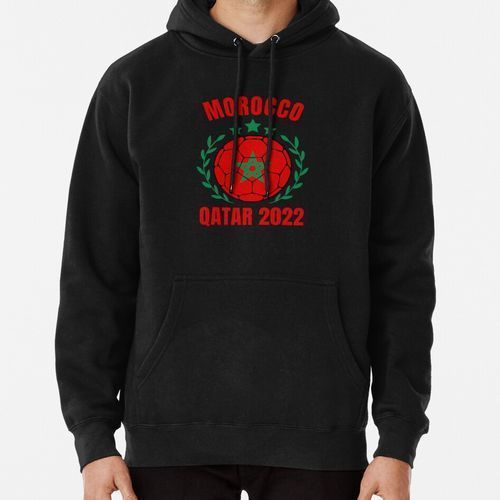 product_image_name-Generic-Maroc Football Capuche Noir Hoodie-1