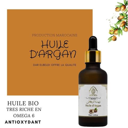 Huile d'argan cheveux, 100% naturelle