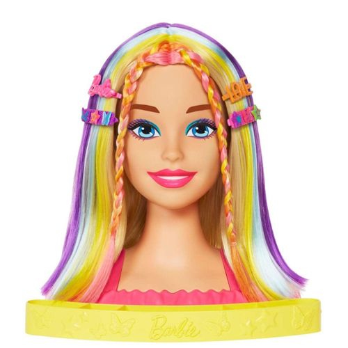 Mattel Barbie Ultra Chevelure Tete A Coiffer Blonde Avec Meches Arc En Ciel a prix pas cher Jumia Maroc