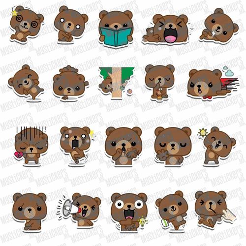 product_image_name-Generic-Pack de 30 stickers Teddy Mood HD UV-3