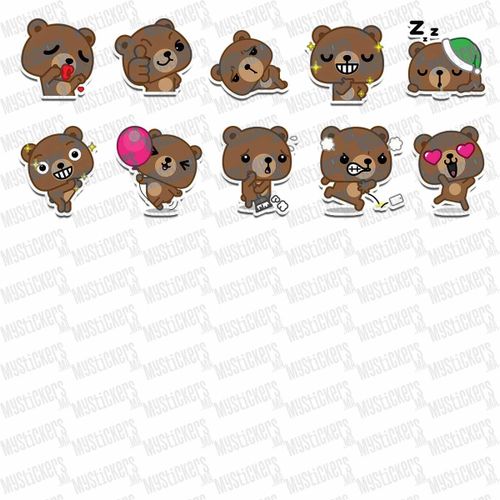 product_image_name-Generic-Pack de 30 stickers Teddy Mood HD UV-4