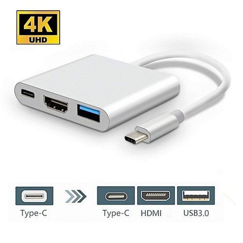 Generic Adaptateur Type-C vers HDMI 4K + port USB 3.0 + Type-c