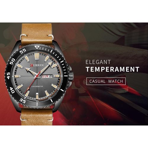 Curren 8272 montre bracelet quartz r sistant l eau des hommes