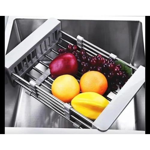 product_image_name-Generic-Rack de Séchage Pliable pour Légumes et Fruits - Évier Compact et Hygiénique-4