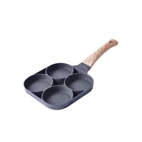 product_image_name-Generic-POELLE ANTIADHÉSIF 4 Trous Omelette poignée en bois 18/18CM-2