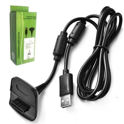 Generic Cable 2x1 pour Charger et Jouer avec Manette Xbox360