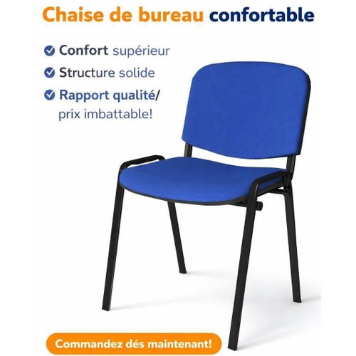 product_image_name-Generic-Pack de 3 Chaises Confortables – Design Moderne – Bleu-4