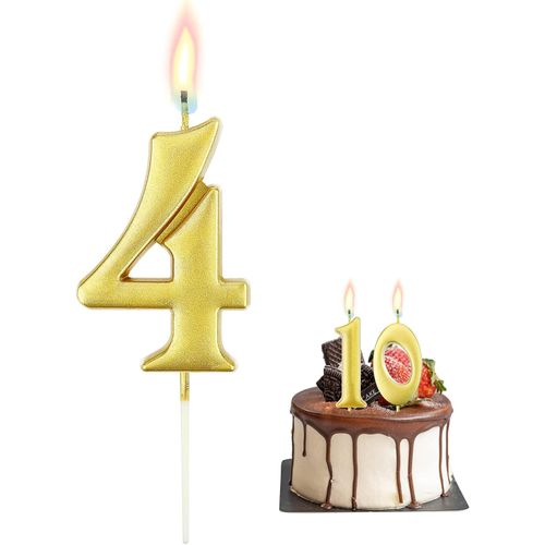 38 Ans D'anniversaire Nombre Avec La Bougie De Fête Pour Le Gâteau