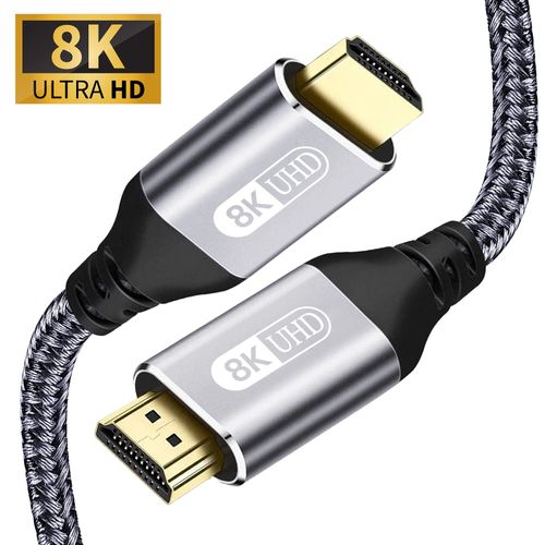Generic Câble HDMI Mâle à Mâle 2 Mètre V2.1, 8K, 60Hz, 4K, 120Hz
