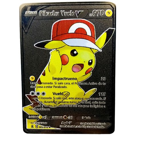 Generic Cartes Pokemon PIKACHU VUELO 970 970 NOIR/METAL à prix pas