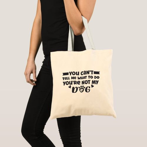product_image_name-Generic-Tote bag you are not my dog, dog owner Unique, haute qualité-1