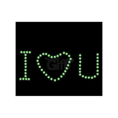 product_image_name-Generic-100 Pcs Etoiles Stickers Muraux Autocollants Lumineux Phosphorescentes 3 CM-3