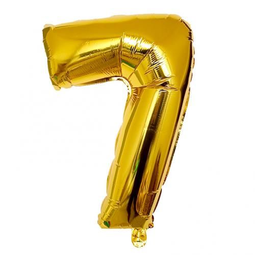 Generic Ballon chiffre géant anniversaire Doré N° 7 (32 pouce) à prix pas  cher