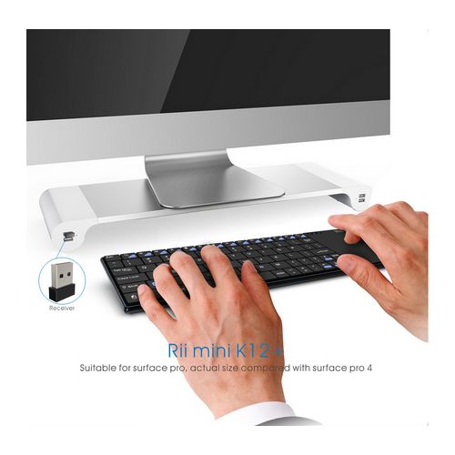 Rii Mini Clavier sans fil avec pavé tactile souris pour PC Android