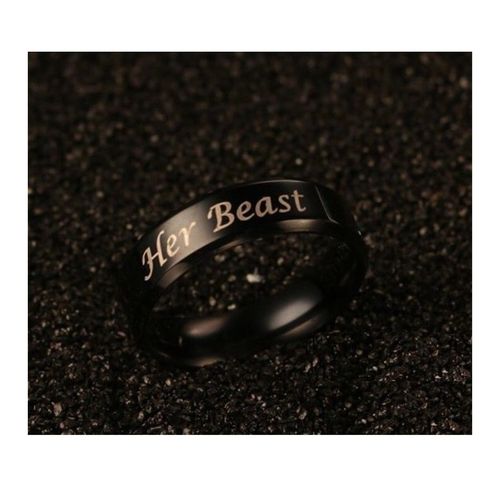 product_image_name-Generic-Bague HER BEAST En Acier Inoxydable Noir - Unisex-1