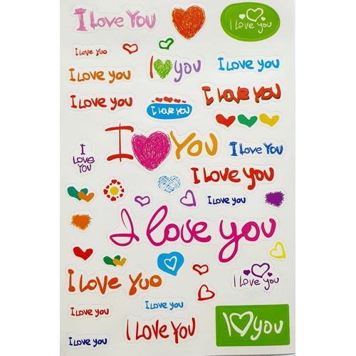 Stickers Autocollants Scrapbooking Stamping - LOVE - 1 pièce