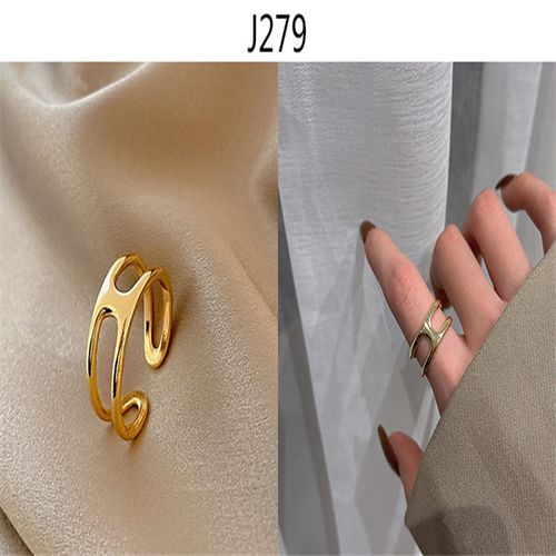 BAGUE FEMME AJUSTABLE OR ACIER INOXYDABLE Forme H PrixPad
