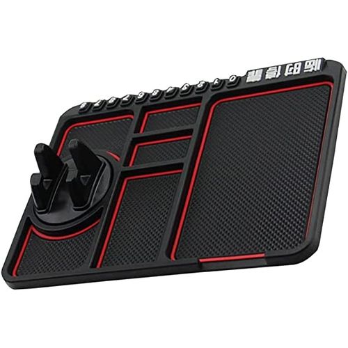 Generic Tapis Antidérapant Voiture, Rangement /Support pour tableau de Bord  rouge . à prix pas cher