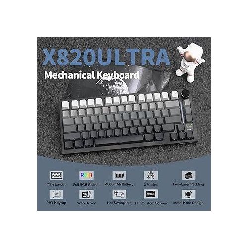 product_image_name-ATTACK SHARK-ATTACKSHARK X820 Ultra Shark Switch Moonlit Night-1