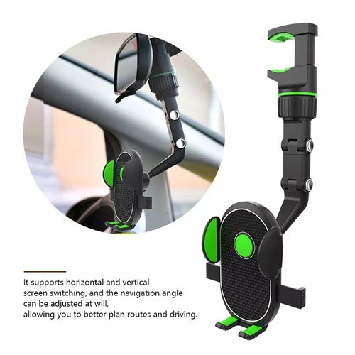 Generic Support De Téléphone Portable Pour Rétroviseur De Voiture, Clip  Multifonctionnel Rotatif à 360 Degrés Pour Toutes Les Voitures - Prix pas  cher