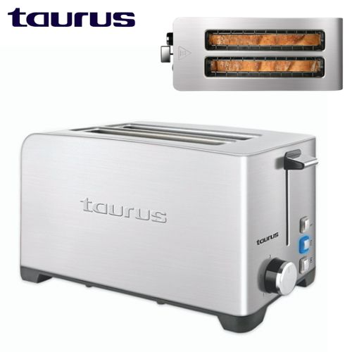 Taurus Toaster grille pain extra-longues en Acier Inoxydable, 2