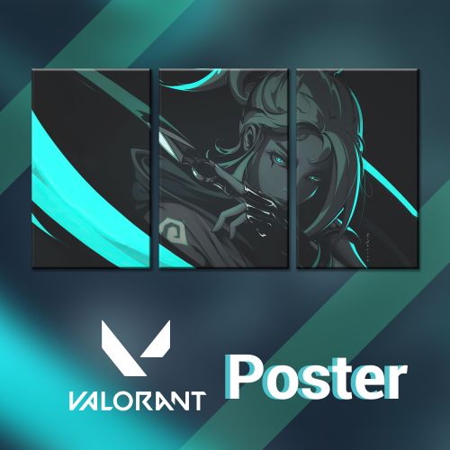 product_image_name-Generic-Tableau series Valorant jett Gaming Poster - Tableau Mural - decoration-1