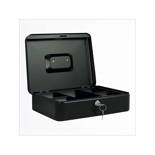 product_image_name-Generic-Coffre-fort et tirelire en métal Noir - Caisse pour Monnaie & Bijoux avec Verrouillage sécurisé-6