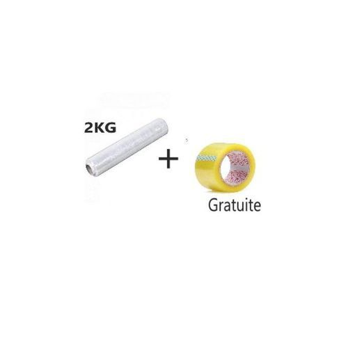 product_image_name-Generic-Rouleau film étirable cellophane de 2 kg pour emballage + Rouleau Scotch 50m-1