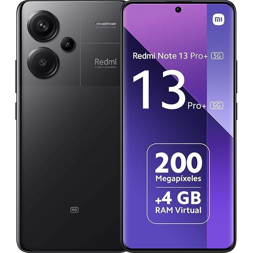 Redmi Note 13 PRO Plus 5G – 6.67" – 8 Go RAM – 256 Go – Dimensity 7200 Ultra – 200 MP – Noir