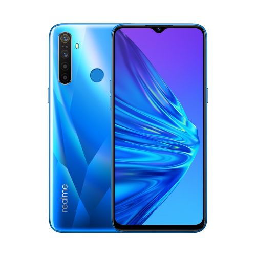 Realme ريلمي 5 - بطارية 5000 مللي أمبير- كاميرا رباعية - سناب دراغون 665 AIE - شاشة كاملة ميني دروب 6.5 بوصات -