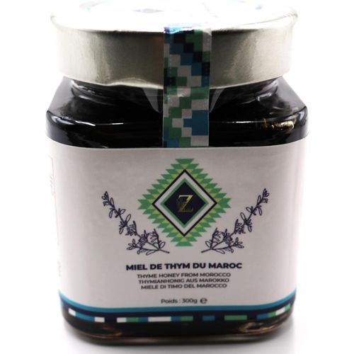 product_image_name-Zayti-Miel Cru de thym du Maroc Vraie Premium -300g 100% Pur - Recueilli Au Maroc - De La Qualité La Plus Fine, Une Grande Variété De Saveurs Délicieuses.-4