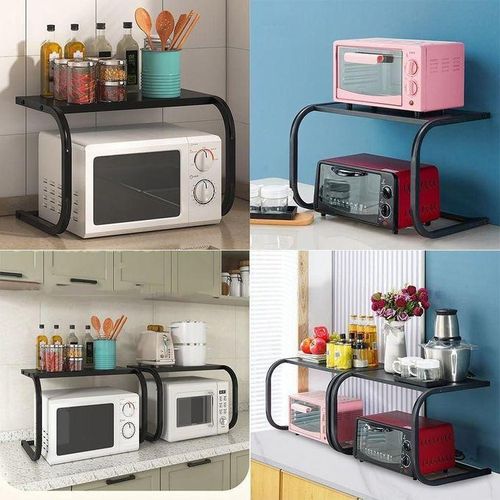 product_image_name-Generic-Étagère de rangement pour four à micro-ondes, cuisine multicouche, évaluation multifonctionnelle-2