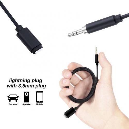 Generic Lightning à 3.5mm adaptateur Audio mâle AUX casque câble voiture  convertisseur pour iphone à prix pas cher