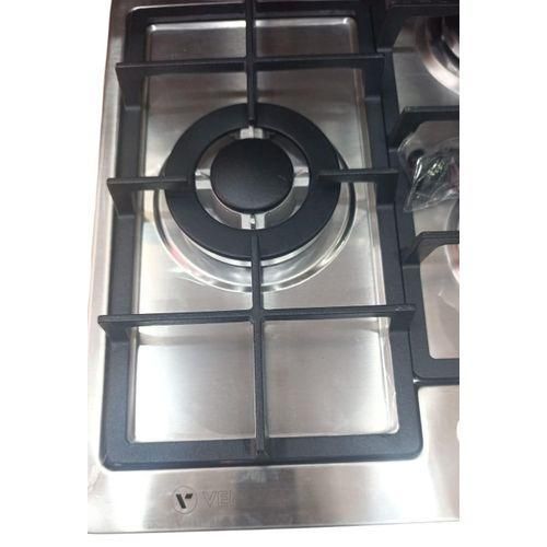 product_image_name-Venezia-Plaque de cuisson 70 cm à gaz encastrable inox 5 feux - allumage électrique - Haute qualité-3