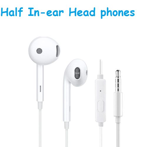 Generic Écouteur filaire Avec Micro – Half In-Ear à prix pas cher