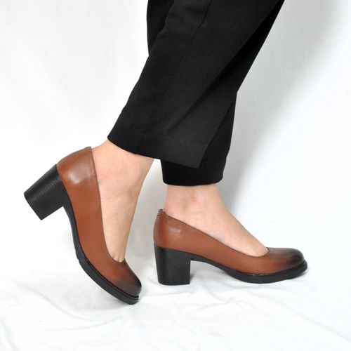 Escarpins cuir shop pas cher