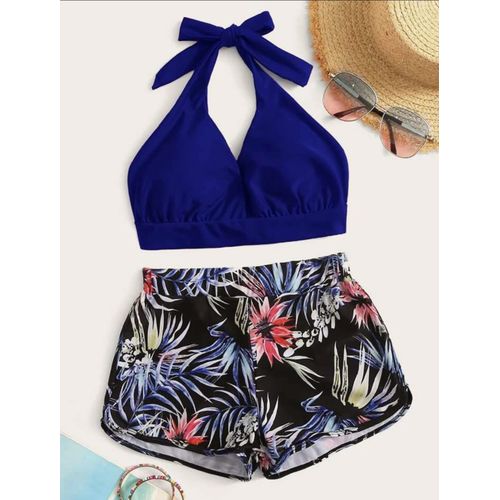 Generic Maillot De Bain rembourre avec short deux pieces pour femme PUSH UP a prix pas cher Jumia Maroc