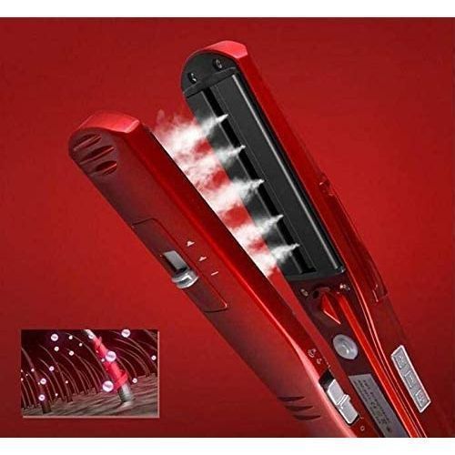 product_image_name-Kemei-مكواة فرد الشعر الاحترافية من كيمي ، مكواة فرد الشعر بالبخار ، لوحات عائمة من السيراميك ، مملس أيوني سهل الانزلاق ، مملس شعر-2