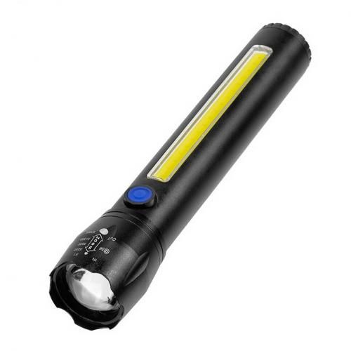 Mini lampe de poche LED rechargeable USB, lampe de poche torche extrêmement  lumineuse haute puissance 3 modes, lampe de poche tactique zoom étanche,  randonnée à vélo Campin