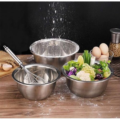 Generic Bol Inox Profond Rond vaisselle cuisine Bol de préparation en acier  inoxydable diamètre 30 cm à prix pas cher