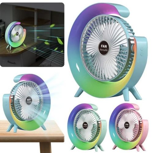 product_image_name-Generic-Ventilateur de bureau avec lumière LED,rechargeable,180°,ventilateur de refroidissement,3 vitesses-2