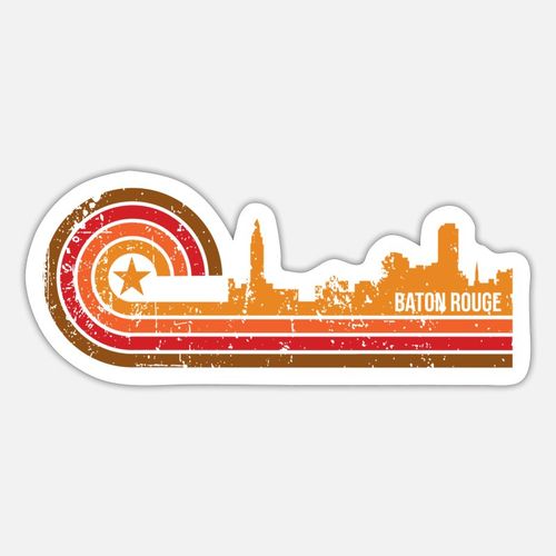 product_image_name-Generic-Retro Style Baton Rouge Louisiana Skyline 5 ملصقات ديكور-1