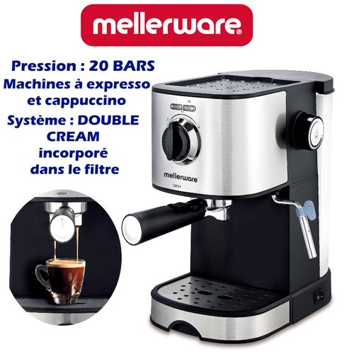 Mellerware Mellerware CM202 Cafetiere COFFEE MAKER Machines a Cafe Expresso 20 Bar 2 ans de garantie