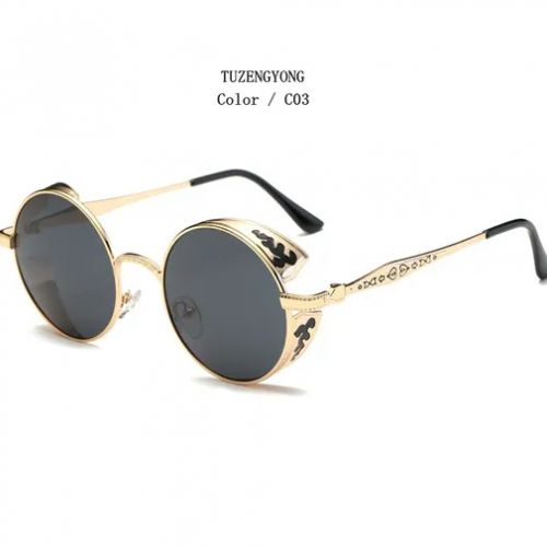 Generic Lunettes de soleil Steampunk gothiques classiques lunettes rondes retro UV400 a prix pas cher Jumia Maroc