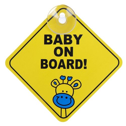 Lot de 2 autocollants bébé à bord pour voitures (jaune), 1 autocollant  magnétique « Baby on Board » (orange), 2 ventouses de rechange, panneaux  d'avertissement « Baby on Board » avec ventouses : : Bébé et  Puériculture