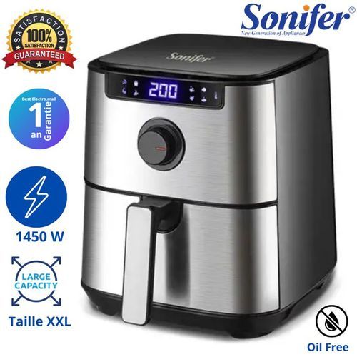 product_image_name-Sonifer-Friteuse sans huile 5L - Air fryer tactile - 1450Watts - 8 programmes-1